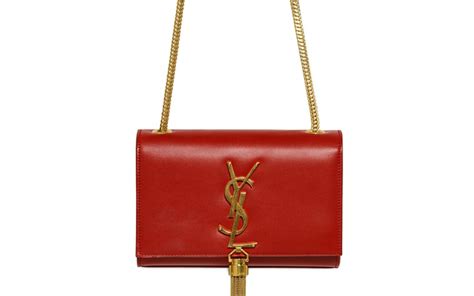 red ysl handbag|red ysl bag with tassel.